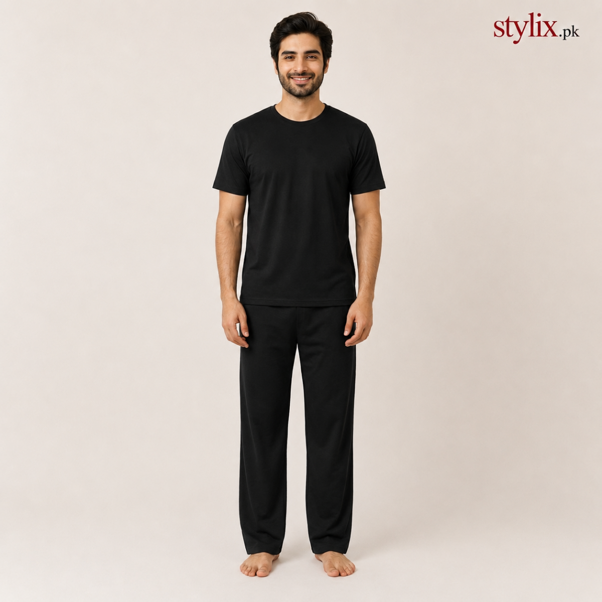 Black Soft & Comfortable Pyjamas Set for Men
